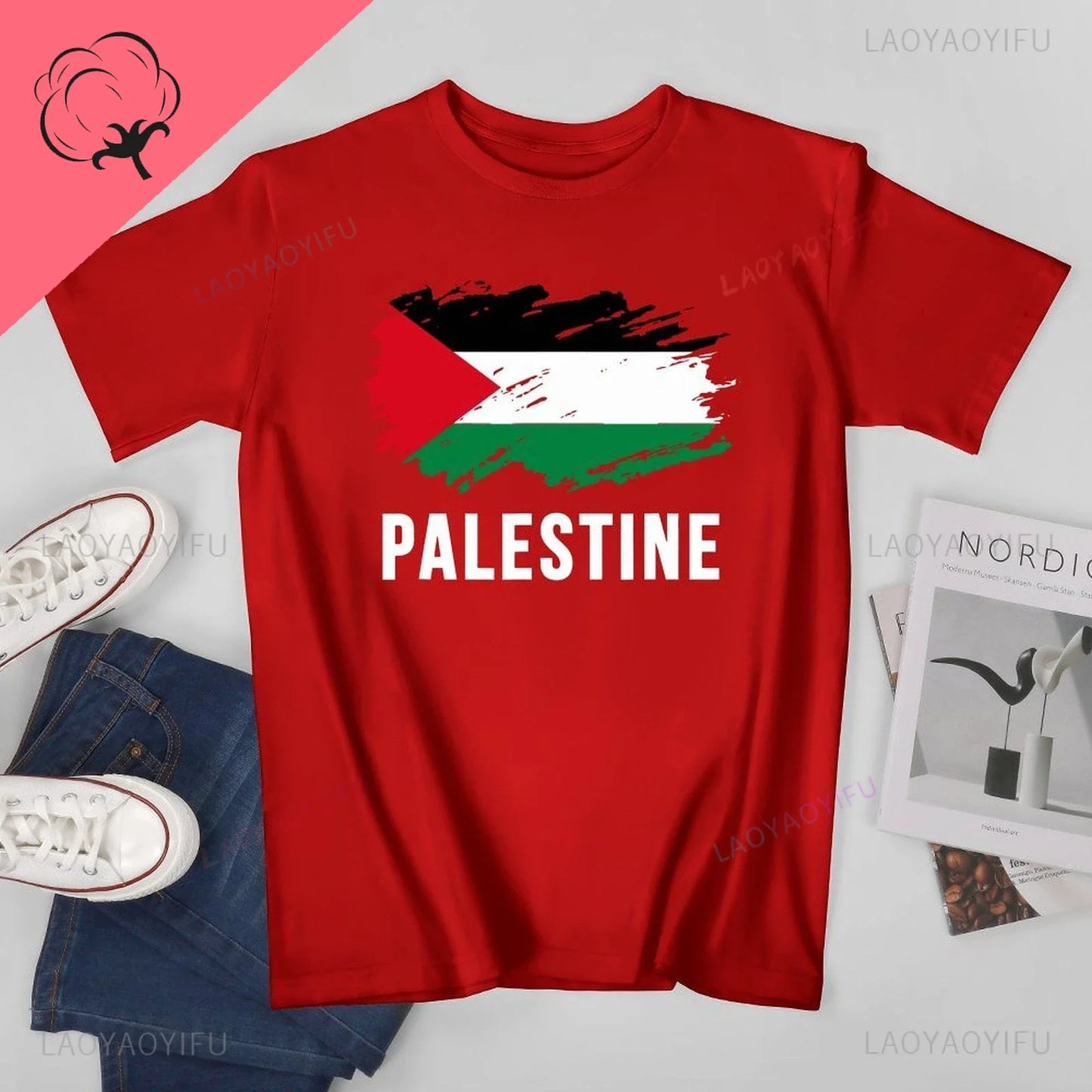 T-Shirt zur Befreiung Palästinas, Baumwoll-T-Shirt