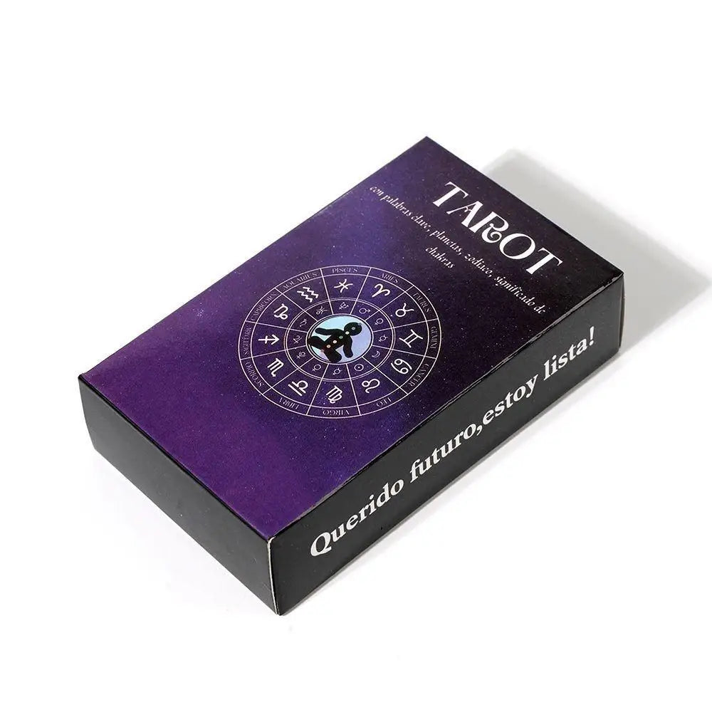 Tarot con Significado en español en las cartas Palabras claves. Elemento del zodíaco tamaño mediano