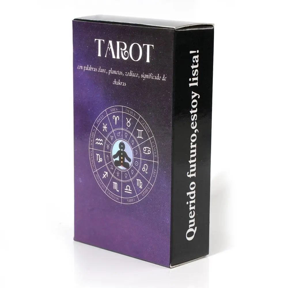 Tarot con Significado en español en las cartas Palabras claves. Elemento del zodíaco tamaño mediano