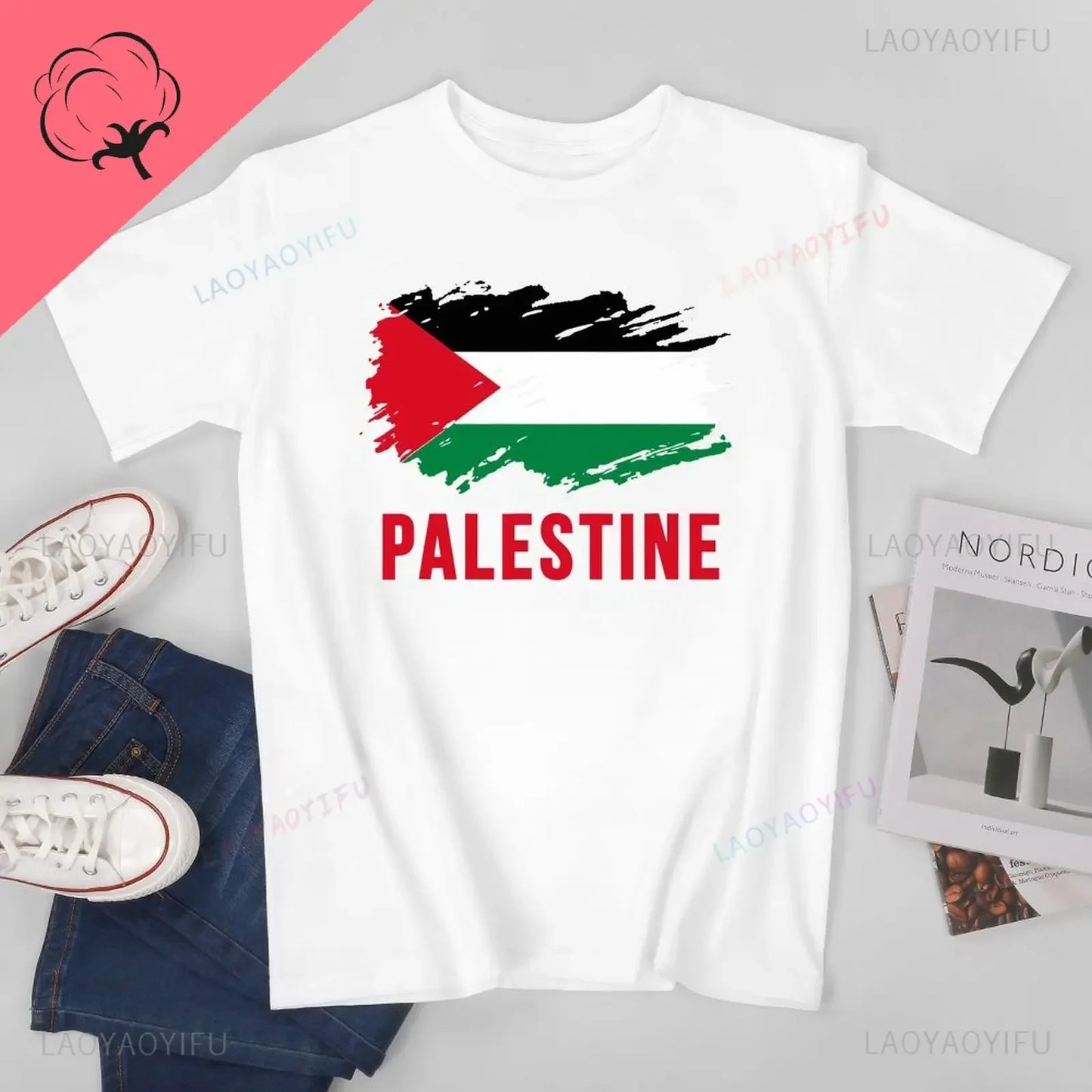 T-Shirt zur Befreiung Palästinas, Baumwoll-T-Shirt