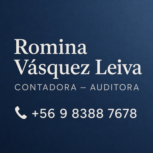 Contadora Auditora - Romina Vásquez  Leiva - Santiago de Chile - Contador Auditor