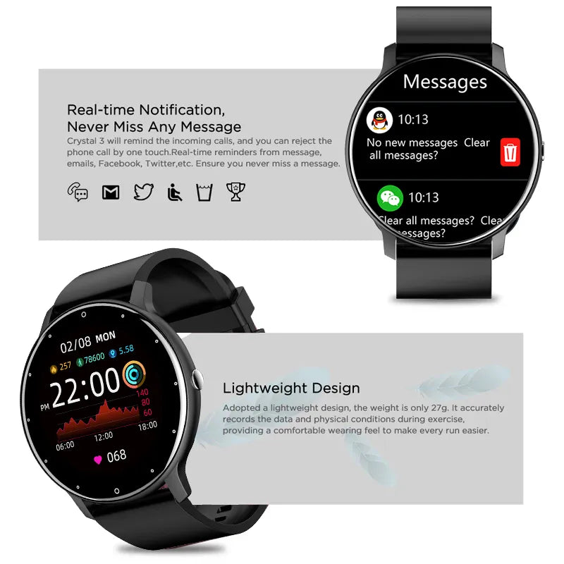 LIGE 2023 Neue Smartwatch für Herren. LIGE 2023 Neue Bluetooth Smart Uhr Männer IP67 Wasserdichte Touchscreen Sport Smartwatch Für Android ios + box