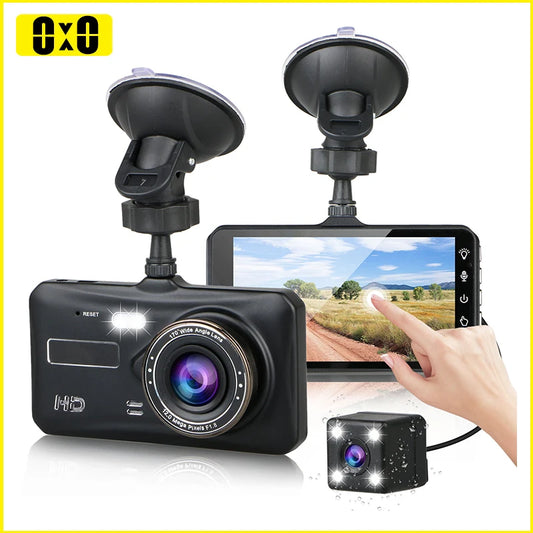 Front and Rear Camera Car DVR Car Video Recorder Vehicle Black Box FULL HD 1080P Night Vision Driver Recorder, with 32G Memory Card